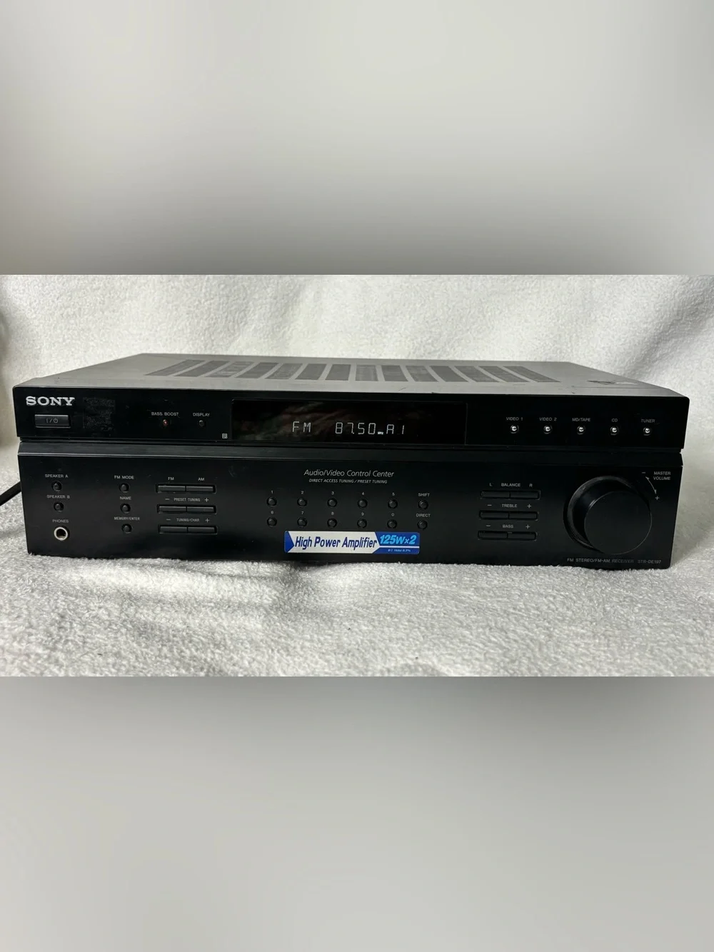 Sony Black Car Audio Video Amplifier Receiver